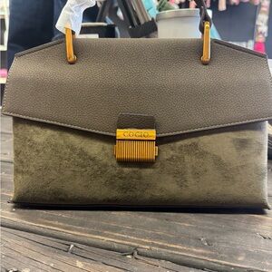 Cogio Olive and Brown Handbag